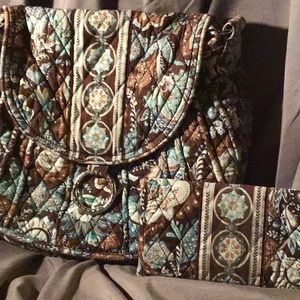 Vera Bradley “JAVA” C/B w/ FREE wallet.